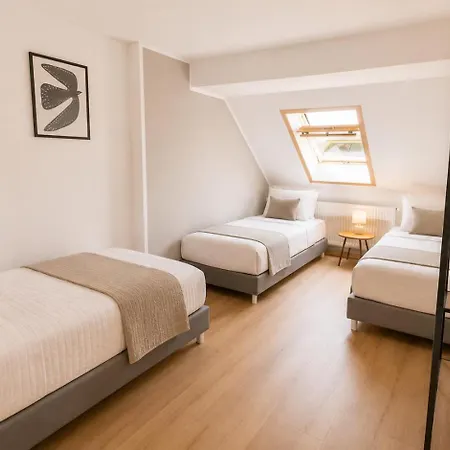 Daire Grosszuegiges - 2 Schlafzimmer Mit 6 Boxspringbetten, Schlafsofa, Gemuetlicher Essbereich, Wlan, Self Check-in